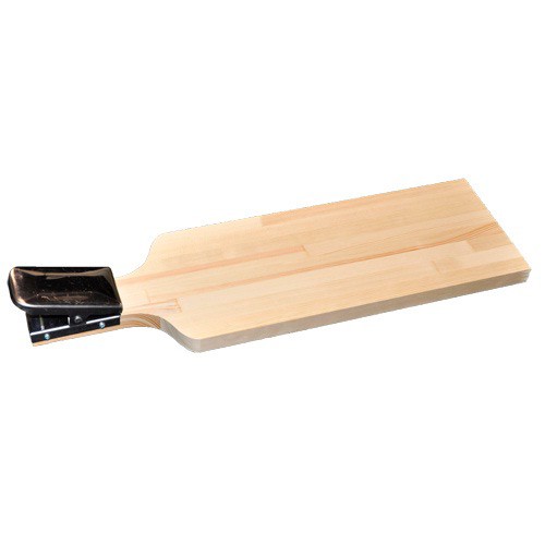 Доска разделочная деревянная с нержавеющей прищепкой (500x145x20/60 см)