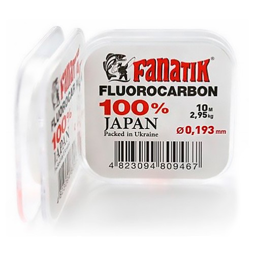 Флюорокарбоновая леска Fanatik Fluorocarbon 100% 10м (#1.25) 0.193мм