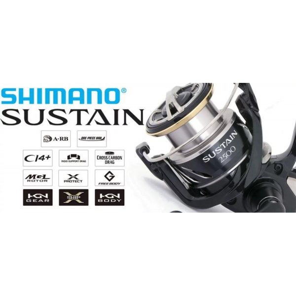 Катушка безынерционная Shimano 17' Sustain 2500 FI