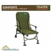 Кресло рыболовное Traper Comfort с подлокотниками 81129