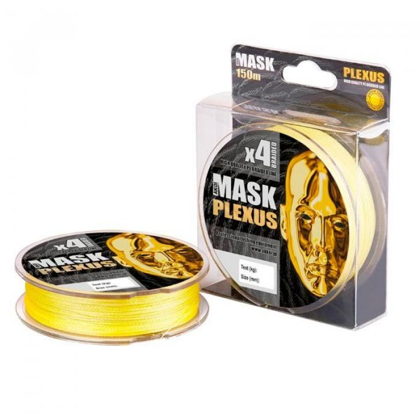 Леска плетеная Akkoi Mask Plexus X4 125м Yellow (0,12мм)