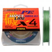 Леска плетеная Kosadaka Super Line PE X4 150м (0,10мм) Dark green
