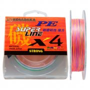 Леска плетеная Kosadaka Super Line PE X4 150м (0,10мм) Multicolor