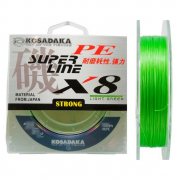 Леска плетеная Kosadaka Super Line PE X8 150м (0,18мм) Light green