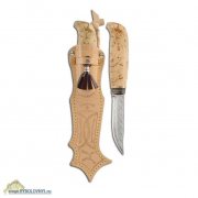 Нож Marttiini Lynx Damascus (деревянный бокс)