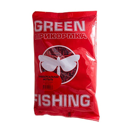 Пеллетс зимний Green Fishing "Универсальная мотыль" 0,8 кг