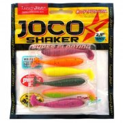 Купить Силиконовые приманки Lucky John Pro Series Joco Shaker 2.5 (56мм, 6шт) MIX1