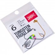 Вольфрамовые джиг-головки Lucky John Area Trout Game hook 6 (Silver,Pink,Green,Yellow) 4 шт.