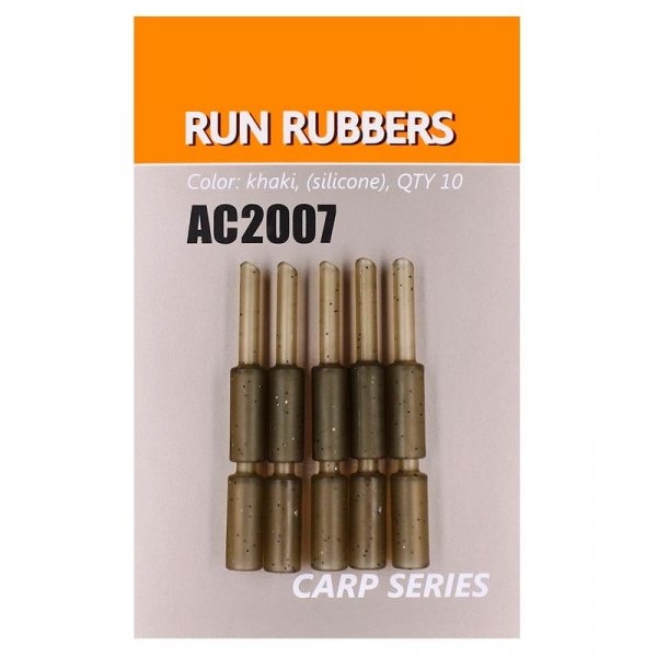 Втулка силиконовая Orange Carp AC2007 Run rubbers для скользящего монтажа (10шт) 1