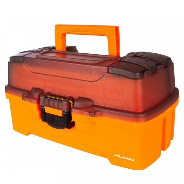 Ящик Plano 6221 с 2 ур. системой хранения приманок и 2-мя боковыми отсеками на крышке, ярко-оранжевый